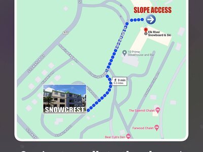 Slope Access & Shuttle Map